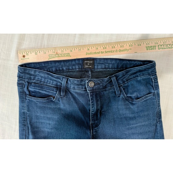 Just Black Denim Bootcut Jeans Dark Wash Stretch Casual Size 30 - Picture 4 of 8